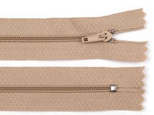 Prima-obchod Spirálový zip No 3 délka 50 cm pinlock, barva 308 hnědá přírodní