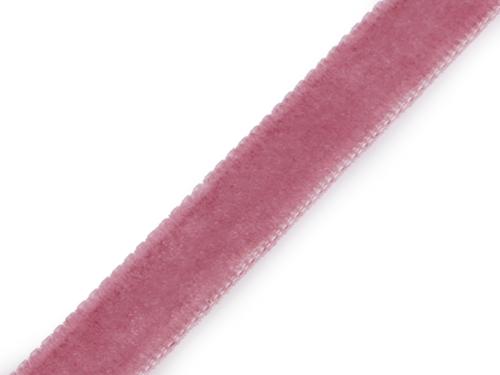 Prima-obchod Sametová stuha šíře 10 mm, barva 1 pudrová