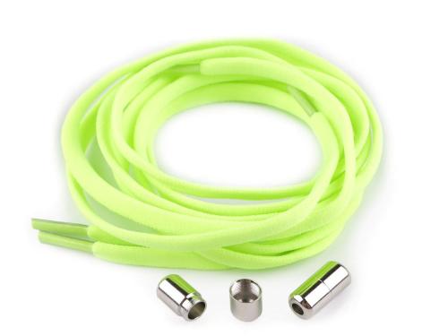 Prima-obchod Elastické samozavazovací tkaničky délka 100 cm, barva 5 zelená neon
