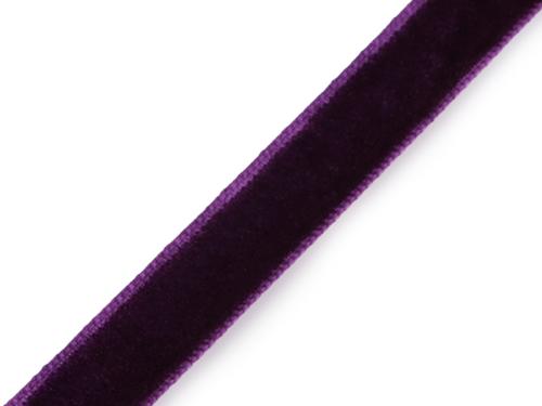 Prima-obchod Sametová stuha šíře 10 mm, barva 3 švestková