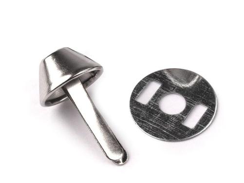 Prima-obchod Dvounožkový hřeb / kovové nožičky na kabelky 12x22 mm nikl 10sada