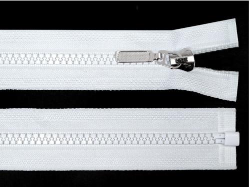 Prima-obchod Kostěný zip No 5 délka 30 cm s ozdobným jezdcem, barva 101 bílá