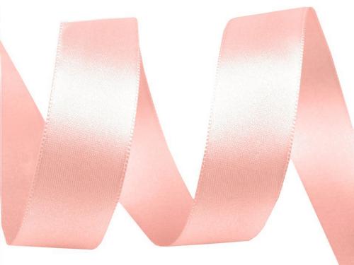 Prima-obchod Atlasová stuha oboulící svazky po 5 m šíře 24 mm, barva 220 meruňka