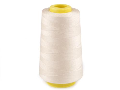 Prima-obchod Polyesterové nitě pro overlocky i klasické šití návin 3000 yards PES 40S/2, barva 3 (502) ecru