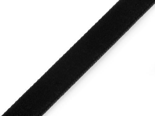 Prima-obchod Sametová stuha šíře 10 mm, barva 6 černá