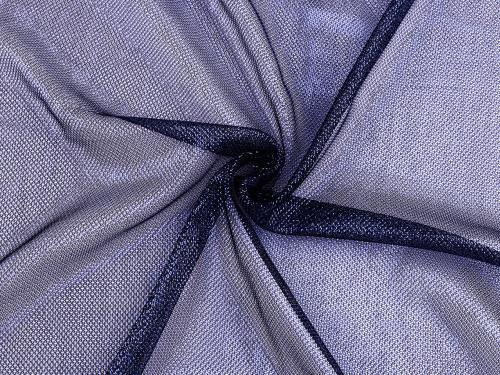 Prima-obchod Síťka elastická / síťovaný úplet s leskem, barva 5 modrá tmavá