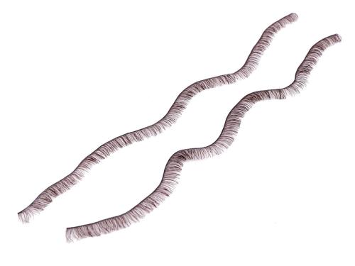 Prima-obchod Dekorační polotovar řasy, barva 1 (8 mm) hnědá