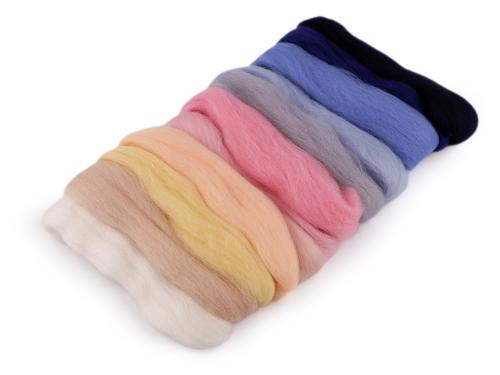 Prima-obchod Ovčí rouno sada 50 g česané, barva 5 mix