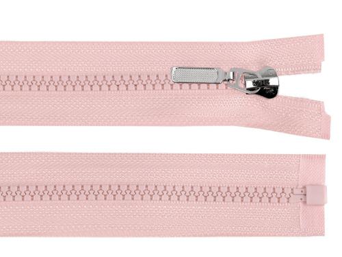 Prima-obchod Kostěný zip No 5 délka 30 cm s ozdobným jezdcem, barva 136 pudrová