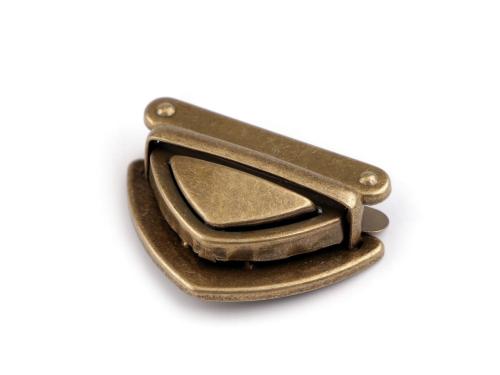 Prima-obchod Sada zapínání na tašku 42x27 mm, barva 3 staromosaz