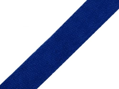 Prima-obchod Bavlněný popruh šíře 25 mm, barva 5 modrá safírová