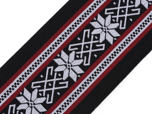 Prima-obchod Designová pruženka / vsadka šíře 10 cm, barva černá