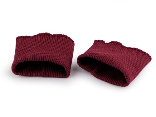 Prima-obchod Elastické náplety na rukávy šíře 7 cm, barva 13 (007) vínová