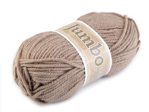 Prima-obchod Pletací příze Jumbo 100 g, barva 3 (1108) hnědá přírodní