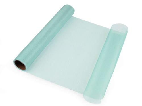 Prima-obchod Organza střední lesk šíře 36 cm, barva 10 mint světlá