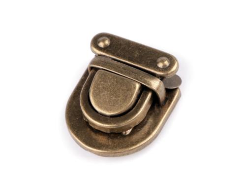 Prima-obchod Sada zapínání na tašku 26x29 mm, barva 3 staromosaz
