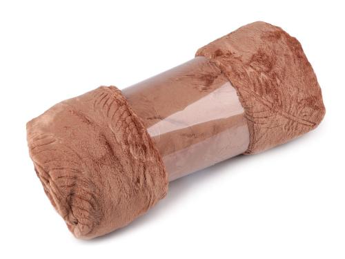 Prima-obchod Deka fleece pírka 150x200 cm, barva 1 béžová tm.