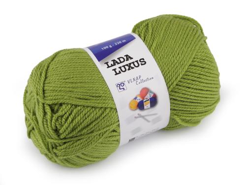 Prima-obchod Pletací příze Lada Luxus 100 g, barva 15 (52420) zelená