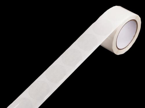 Prima-obchod Samolepicí kolečka transparentní na roli Ø2; 2,5; 3 cm, barva 2 (Ø2,5 cm) transparent