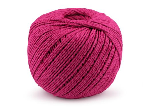Prima-obchod Bavlněná příze macrame Ø2 mm rozčesávací, barva 6 pink