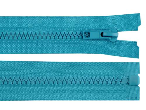 Prima-obchod Kostěný zip No 5 délka 75 cm bundový, barva 207 modrá tyrkys