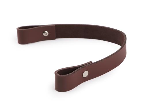 Prima-obchod Kožené ucho na tašku / kabelku šíře 2 cm délka 30 cm, barva 4 hnědá
