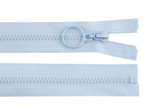 Prima-obchod Kostěný zip No 3 délka 50 cm s kroužkem, barva 185 modrá pomněnková
