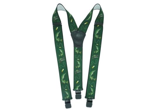 Prima-obchod Šle rybářské šíře 4 cm délka 120 cm, barva Zelená tm.