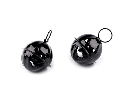Prima-obchod Rolnička dýně halloween Ø24 mm s kroužkem, barva 4 černá