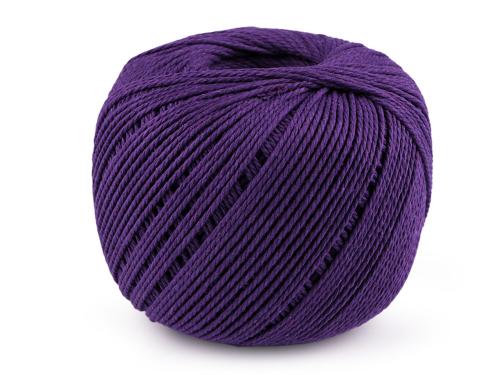 Prima-obchod Bavlněná příze macrame Ø2 mm rozčesávací, barva 8 fialová