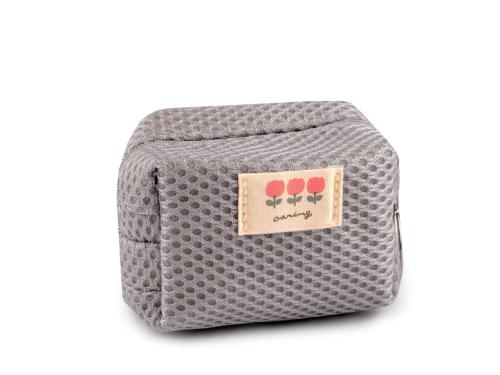 Prima-obchod Dívčí pouzdro / klíčenka 8,5x6 cm, barva 5 šedá světlá