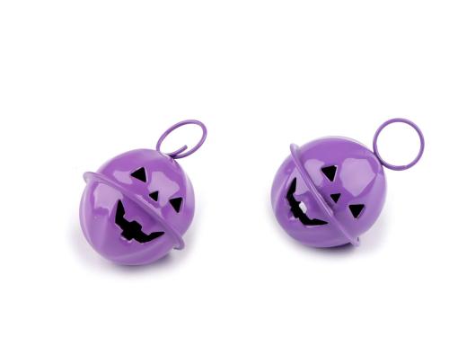 Prima-obchod Rolnička dýně halloween Ø24 mm s kroužkem, barva 3 fialková