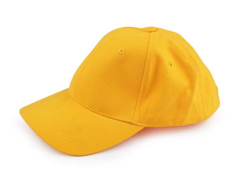 Prima-obchod Bavlněná kšiltovka unisex vhodná k dozdobení, barva 17 žlutá