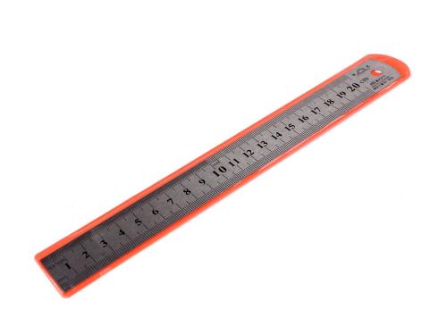 Prima-obchod Kovové pravítko délka 20 cm, barva barva nikl