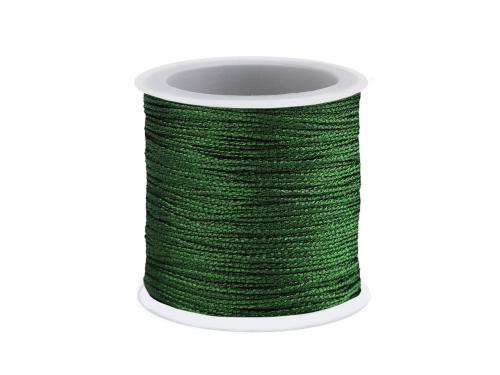 Prima-obchod Lurexová šňůra / briliantový motouz Ø0,3 mm vánoční, barva 6 zelená