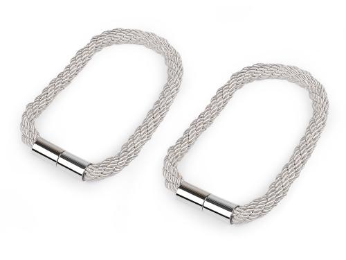 Prima-obchod Dekorační úvaz / šňůra na závěsy s magnetem, barva 1 Off White