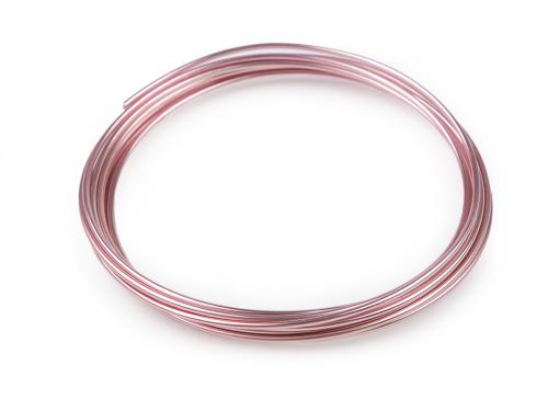 Prima-obchod Drát hliníkový Ø1,8 mm, barva 3 růžová sv.
