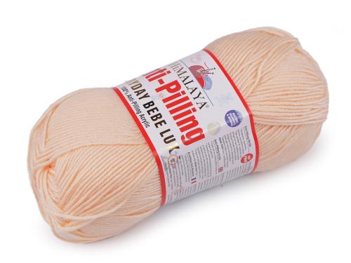 Prima-obchod Pletací příze Everyday Bebe Lux 100 g, barva 4 (70437) lososová světlá