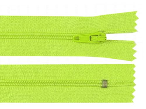 Prima-obchod Spirálový zip No 3 délka 20 cm pinlock, barva 231 zelená elektrická