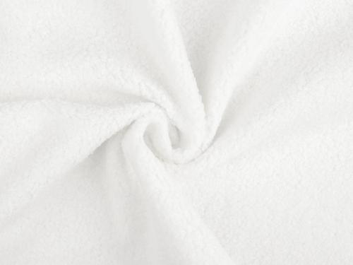 Prima-obchod Teddy plyšová látka, barva 1 (1) (245 g/m²) bílá mléčná
