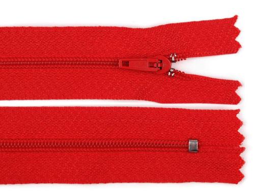 Prima-obchod Spirálový zip No 3 délka 30 cm pinlock, barva 148 červená