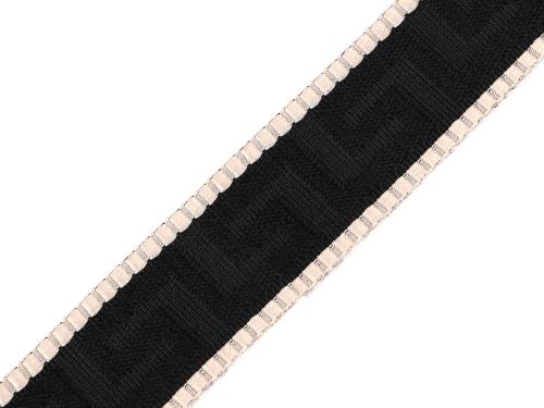 Prima-obchod Popruh šíře 38 mm, barva 3 černá béžová