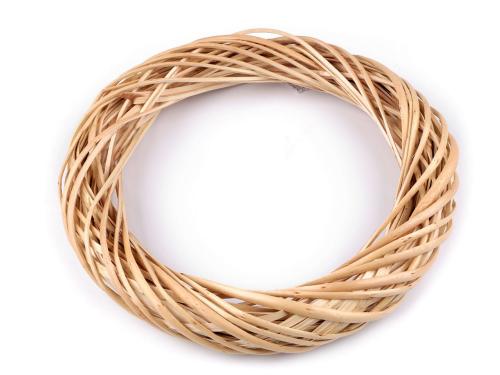 Prima-obchod Proutěný věnec , barva 2 přírodní sv. Ø30 cm