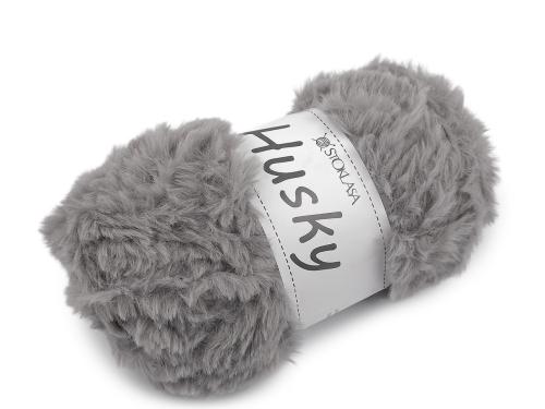 Prima-obchod Pletací příze Husky 100 g, barva 5 šedá holubí