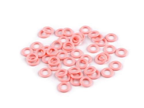 Prima-obchod Plastový kroužek / pomůcka na pletení Ø10; 12; 14 mm, barva 1 (10 mm) růžová