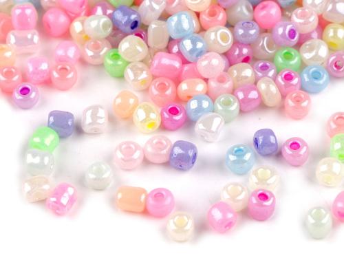 Prima-obchod Rokajl 5/0 - 4,5 mm perleťový, neprůhledný, barva 141M multikolor