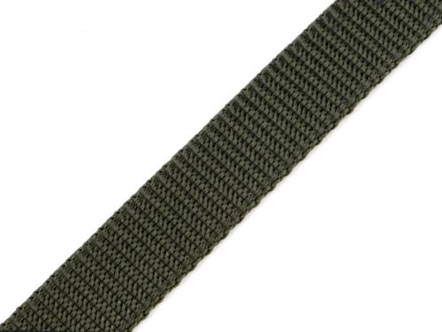 Prima-obchod Popruh polypropylenový šíře 20 mm tloušťka 1,8 mm, barva 4 zelená khaki