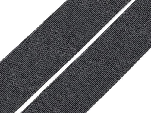 Prima-obchod Pruženka hladká šíře 25 mm galonová barevná POL, barva Šedá tm. (312)