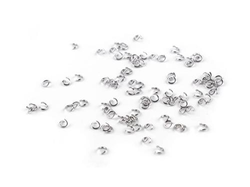 Prima-obchod Kroužek spojovací otevřený Ø3 mm z nerezové oceli, barva platina