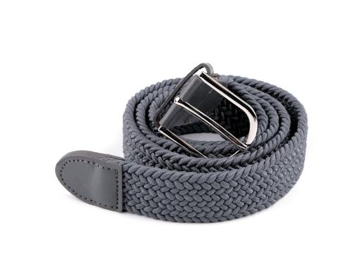 Prima-obchod Pásek pružný šíře 3,2 cm unisex, barva 5 šedá